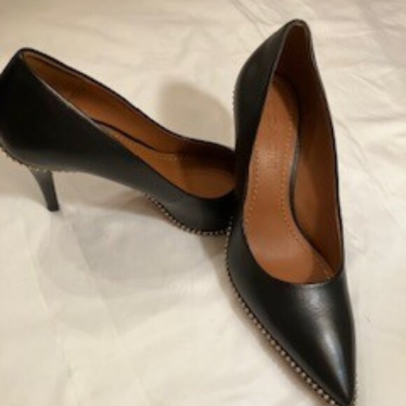 Coach Women's Samantha Pointed Toe Leather Pumps 7B - Picture 9 of 11